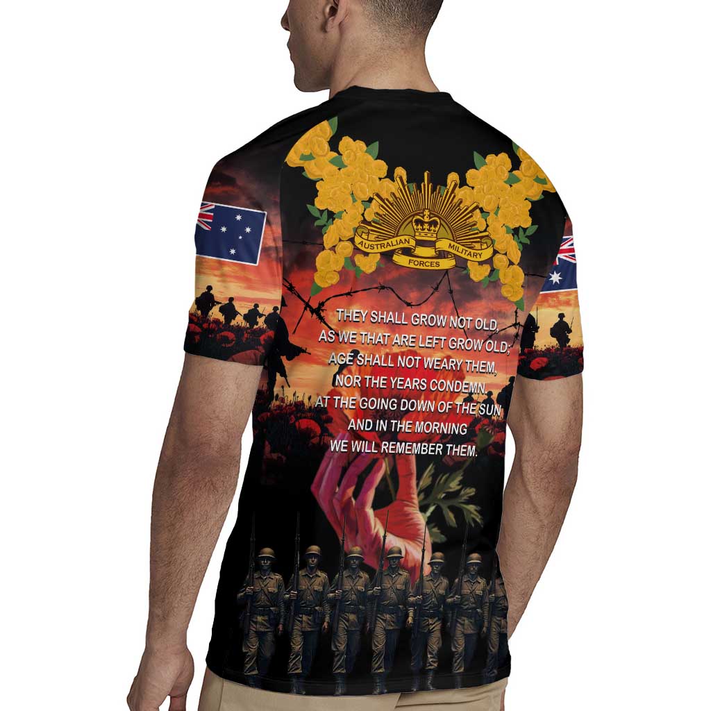 Australia ANZAC Day Rugby Jersey Forever in My Thoughts LT03 - Polynesian Pride