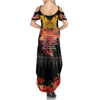 Australia ANZAC Day Summer Maxi Dress Forever in My Thoughts LT03 - Polynesian Pride