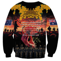 Australia ANZAC Day Sweatshirt Forever in My Thoughts LT03 - Polynesian Pride