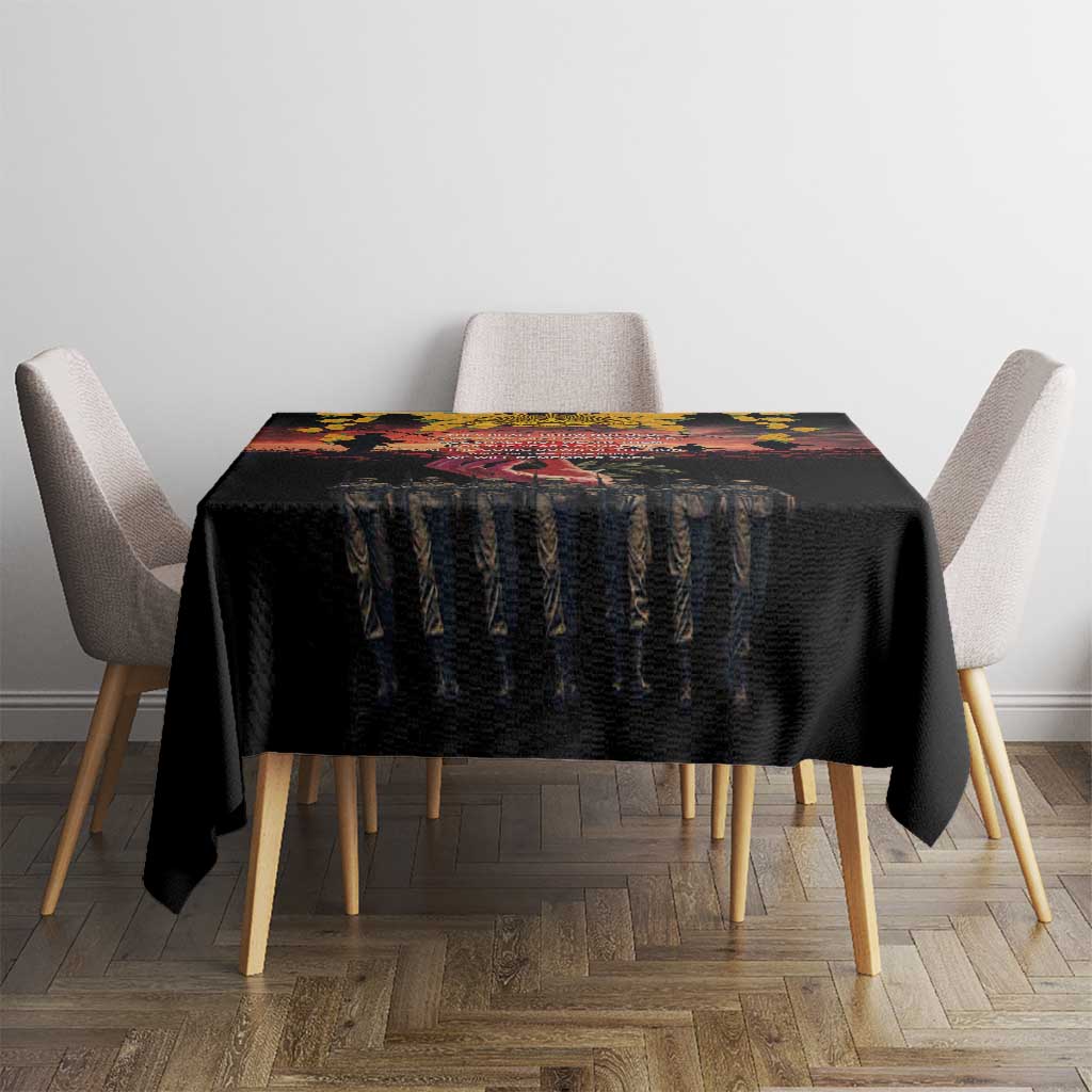 Australia ANZAC Day Tablecloth Forever in My Thoughts LT03 - Polynesian Pride