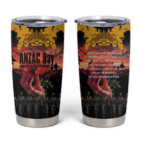 Australia ANZAC Day Tumbler Cup Forever in My Thoughts LT03 Black - Polynesian Pride