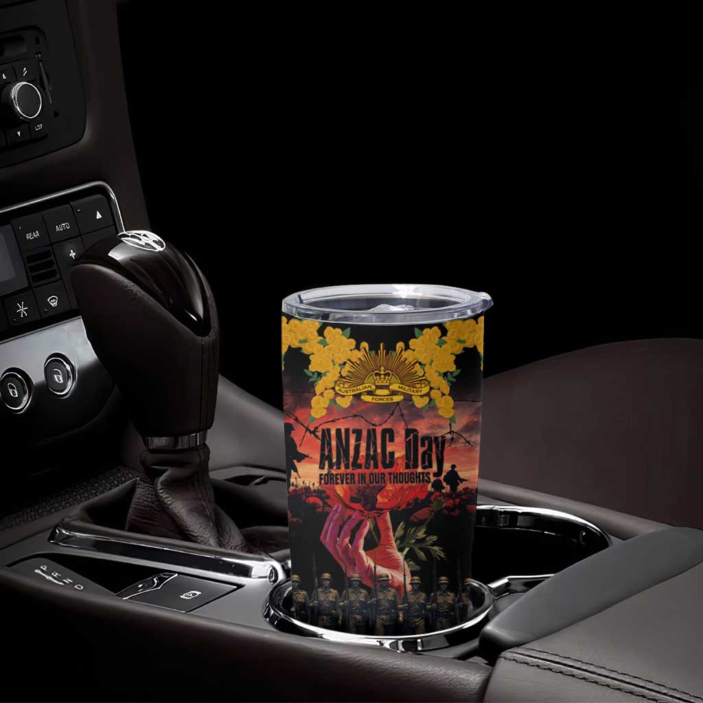 Australia ANZAC Day Tumbler Cup Forever in My Thoughts LT03 - Polynesian Pride
