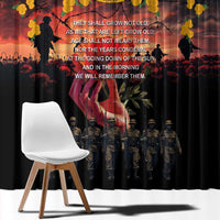Australia ANZAC Day Window Curtain Forever in My Thoughts LT03 - Polynesian Pride