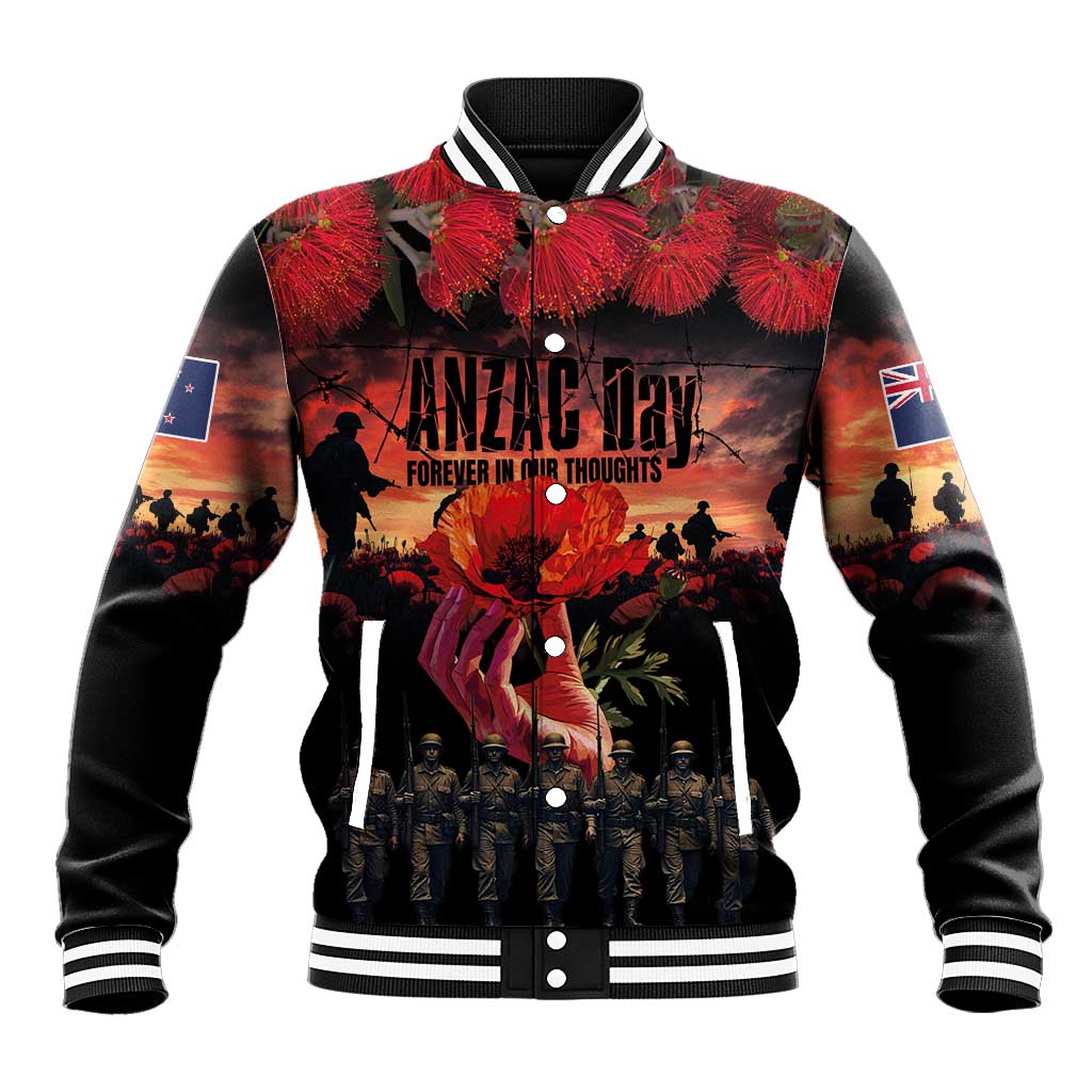 New Zealand ANZAC Day Baseball Jacket Forever in My Thoughts