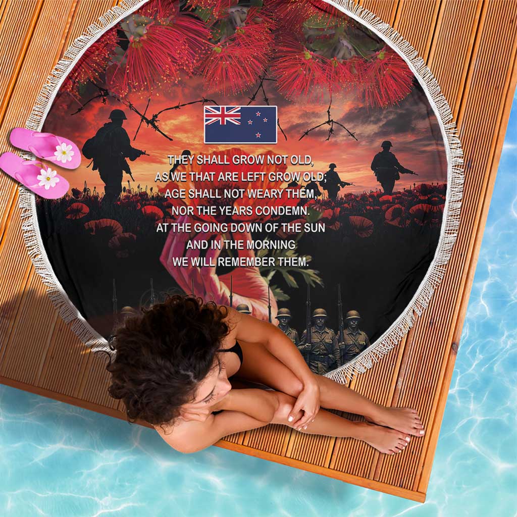 New Zealand ANZAC Day Beach Blanket Forever in My Thoughts LT03 - Polynesian Pride