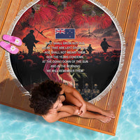 New Zealand ANZAC Day Beach Blanket Forever in My Thoughts LT03 - Polynesian Pride