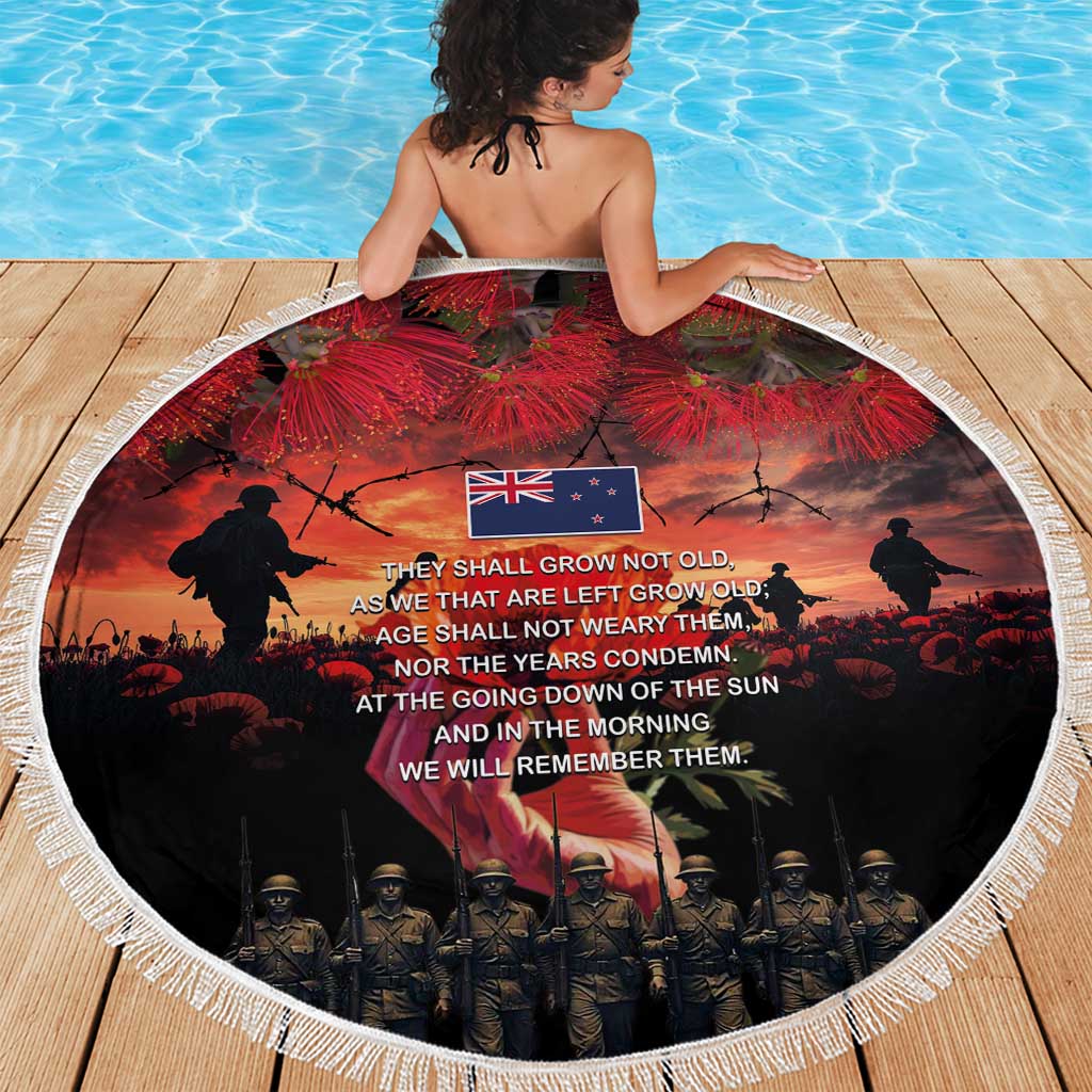 New Zealand ANZAC Day Beach Blanket Forever in My Thoughts LT03 - Polynesian Pride