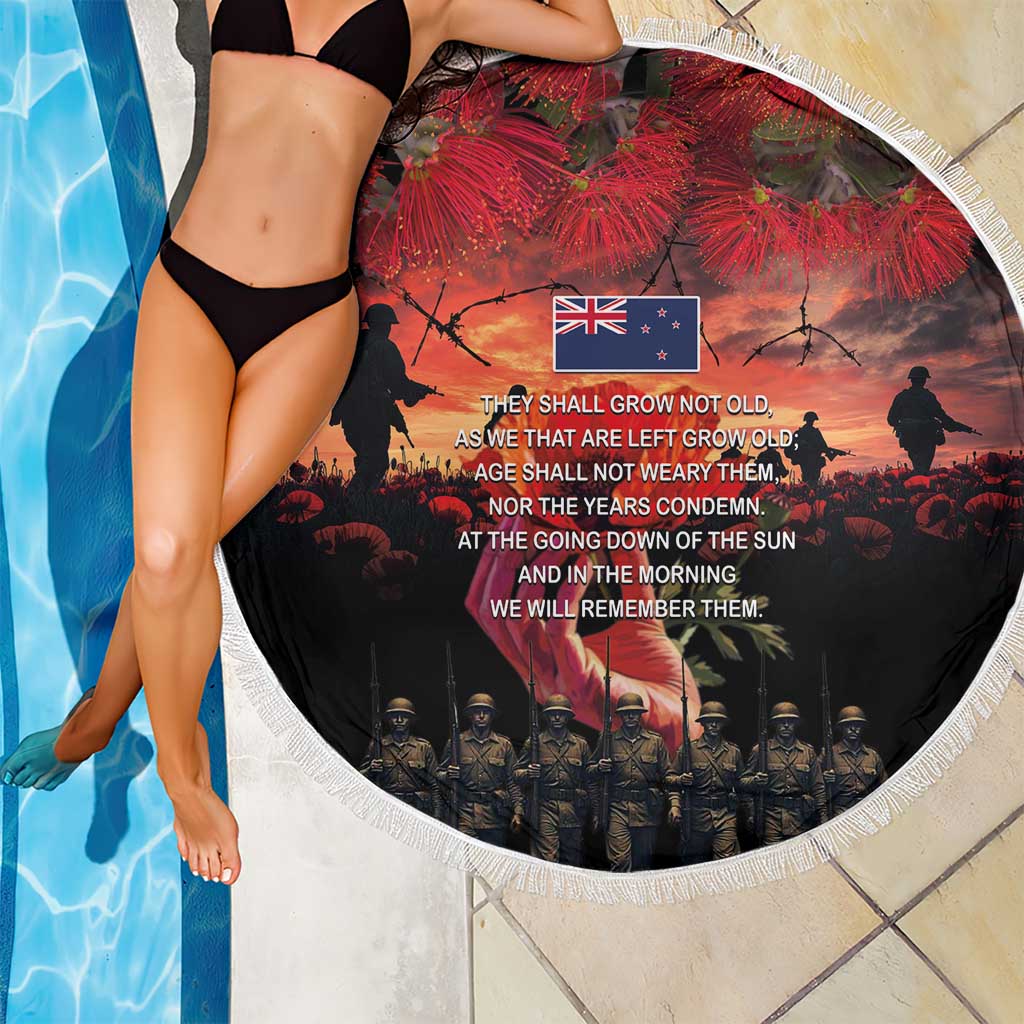 New Zealand ANZAC Day Beach Blanket Forever in My Thoughts LT03 - Polynesian Pride