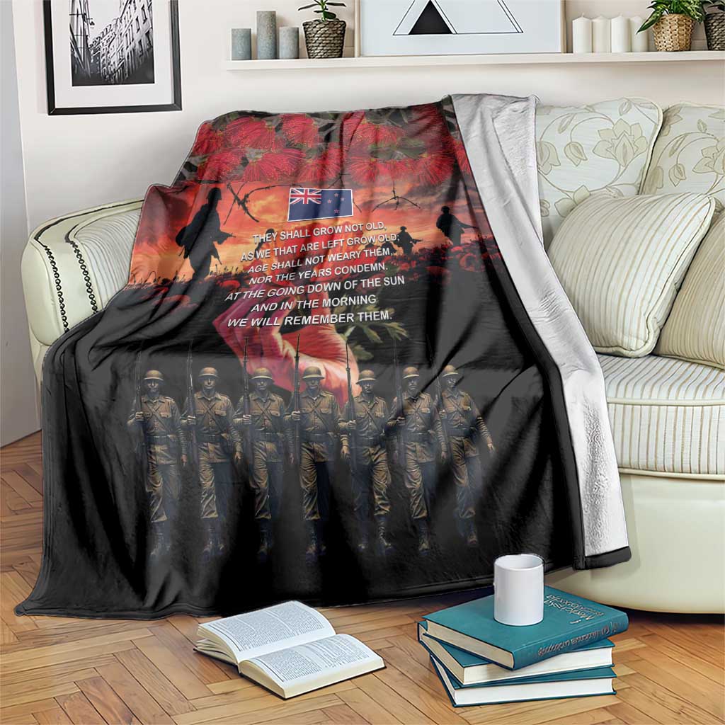 New Zealand ANZAC Day Blanket Forever in My Thoughts