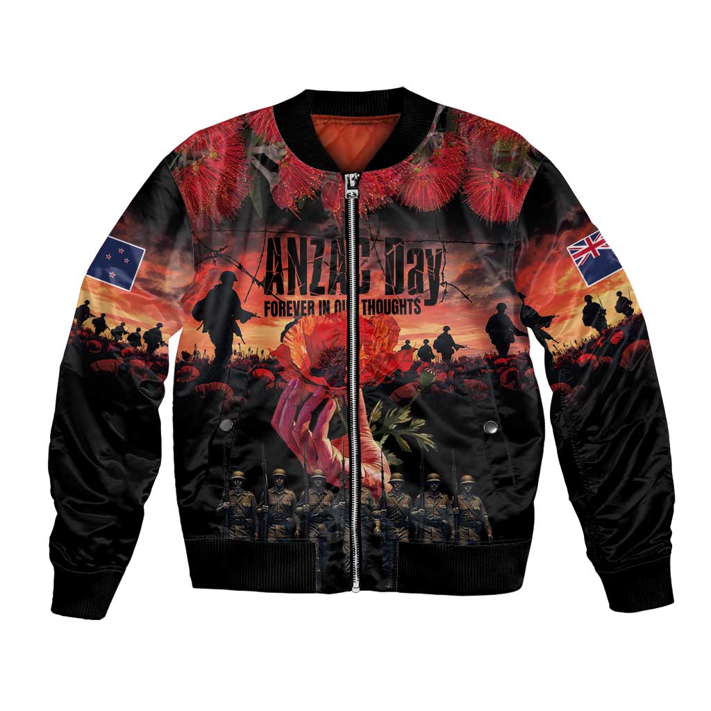 New Zealand ANZAC Day Bomber Jacket Forever in My Thoughts