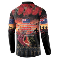 New Zealand ANZAC Day Button Sweatshirt Forever in My Thoughts LT03 - Polynesian Pride