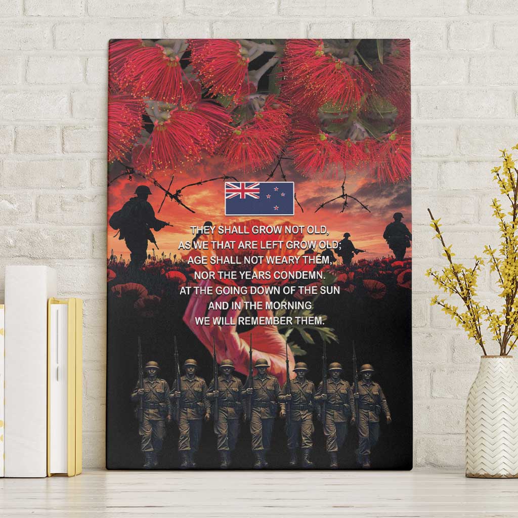 New Zealand ANZAC Day Canvas Wall Art Forever in My Thoughts