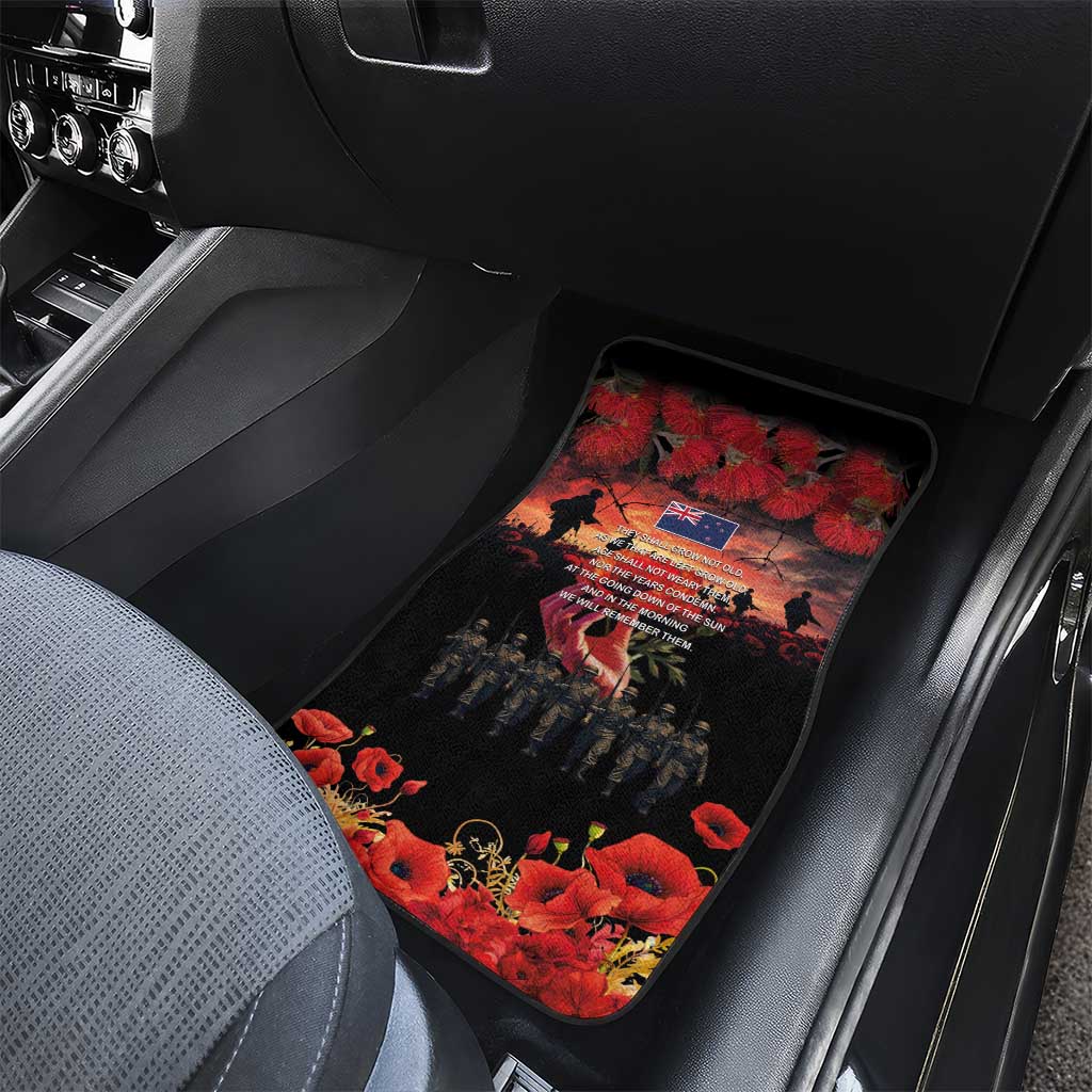 New Zealand ANZAC Day Car Mats Forever in My Thoughts LT03 - Polynesian Pride
