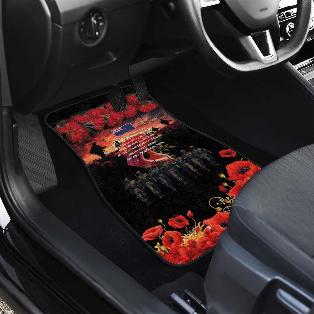 New Zealand ANZAC Day Car Mats Forever in My Thoughts LT03 - Polynesian Pride