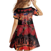 New Zealand ANZAC Day Family Matching Off Shoulder Maxi Dress and Hawaiian Shirt Forever in My Thoughts