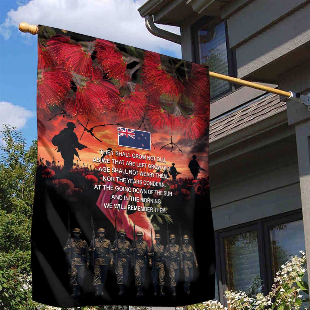 New Zealand ANZAC Day Garden Flag Forever in My Thoughts LT03 - Polynesian Pride