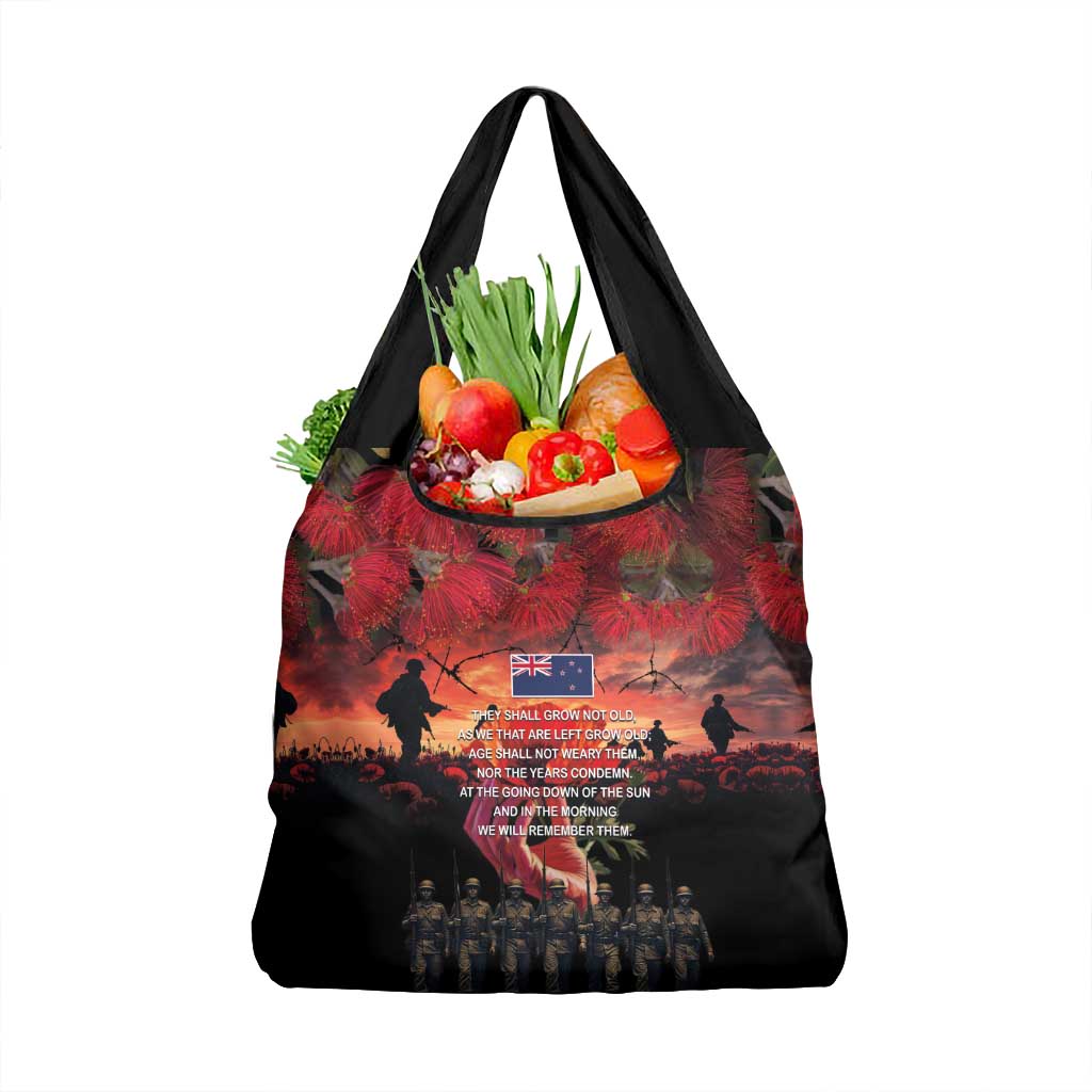 New Zealand ANZAC Day Grocery Bag Forever in My Thoughts