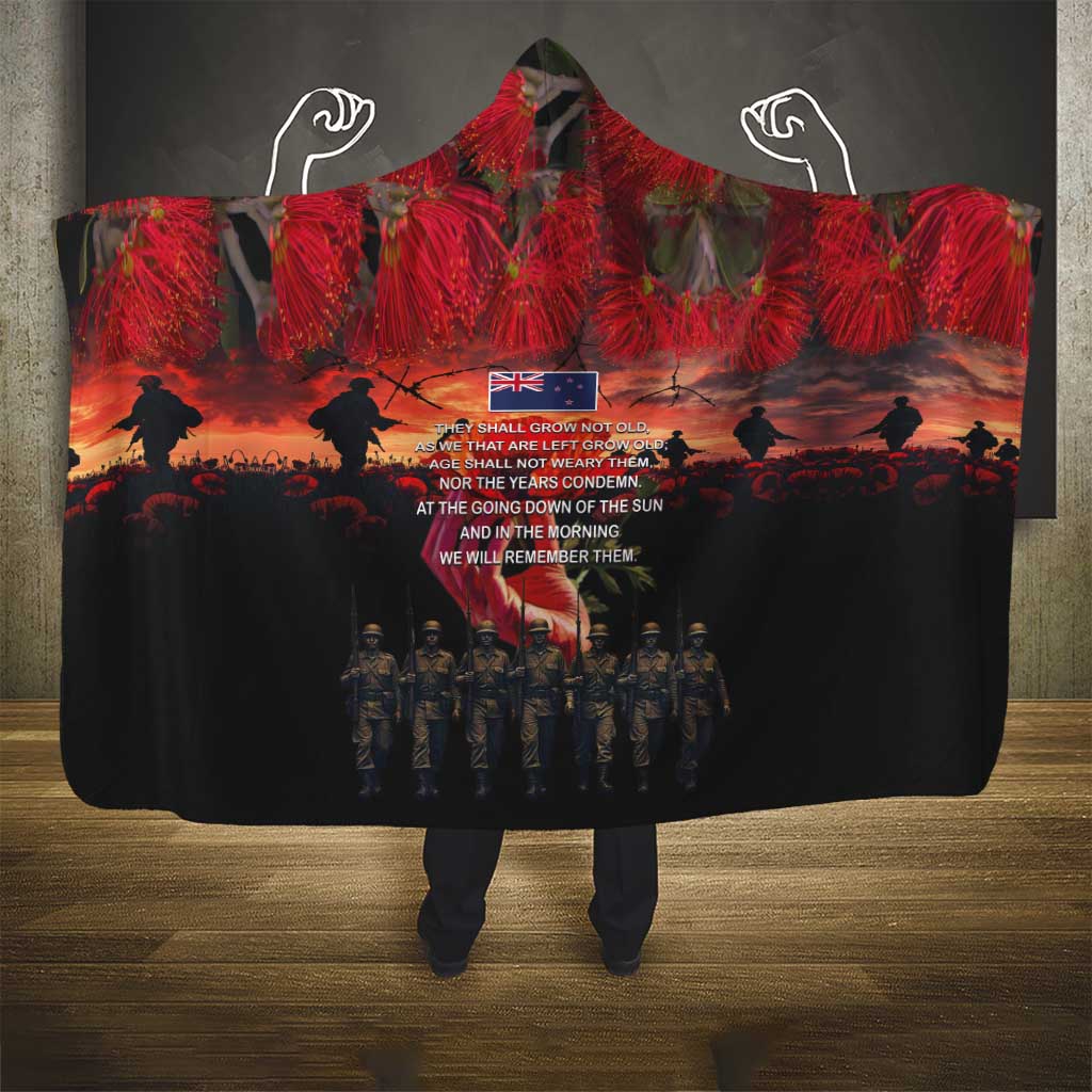 New Zealand ANZAC Day Hooded Blanket Forever in My Thoughts LT03 - Polynesian Pride