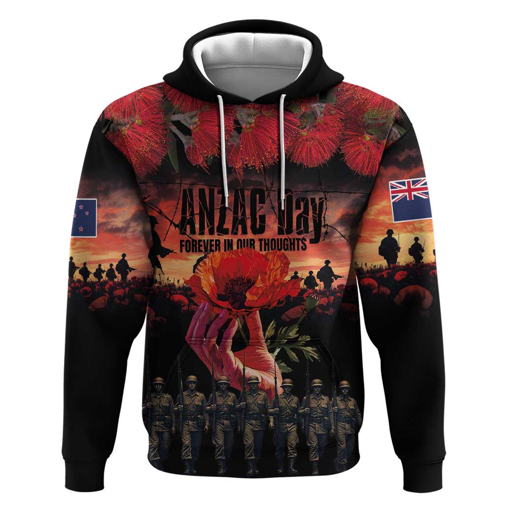 New Zealand ANZAC Day Hoodie Forever in My Thoughts