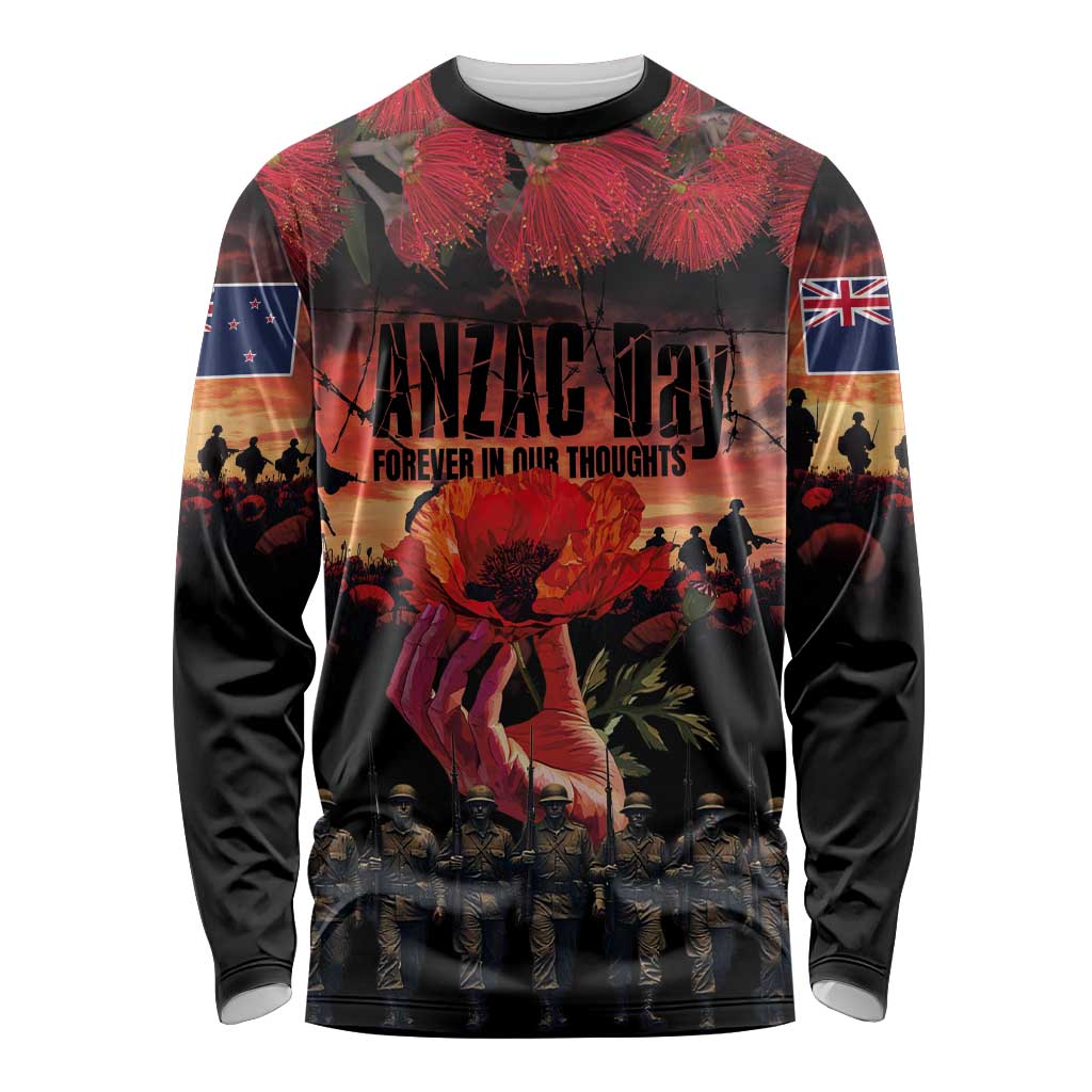 New Zealand ANZAC Day Long Sleeve Shirt Forever in My Thoughts