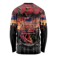 New Zealand ANZAC Day Long Sleeve Shirt Forever in My Thoughts LT03 - Polynesian Pride