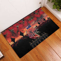 New Zealand ANZAC Day Rubber Doormat Forever in My Thoughts LT03 - Polynesian Pride