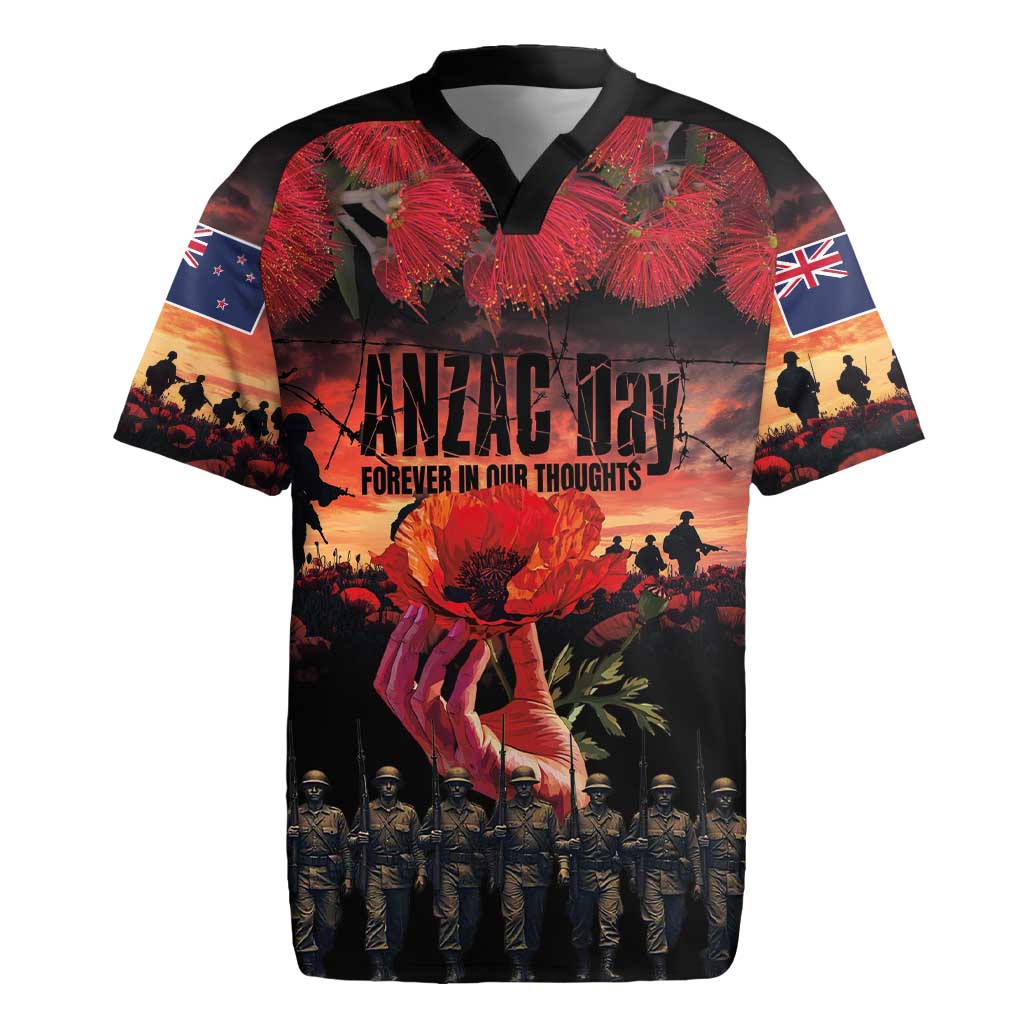 New Zealand ANZAC Day Rugby Jersey Forever in My Thoughts