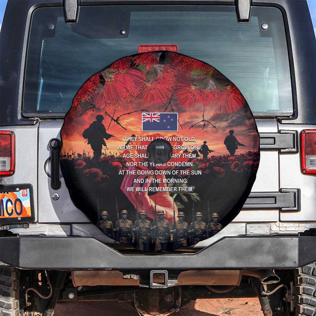 New Zealand ANZAC Day Spare Tire Cover Forever in My Thoughts