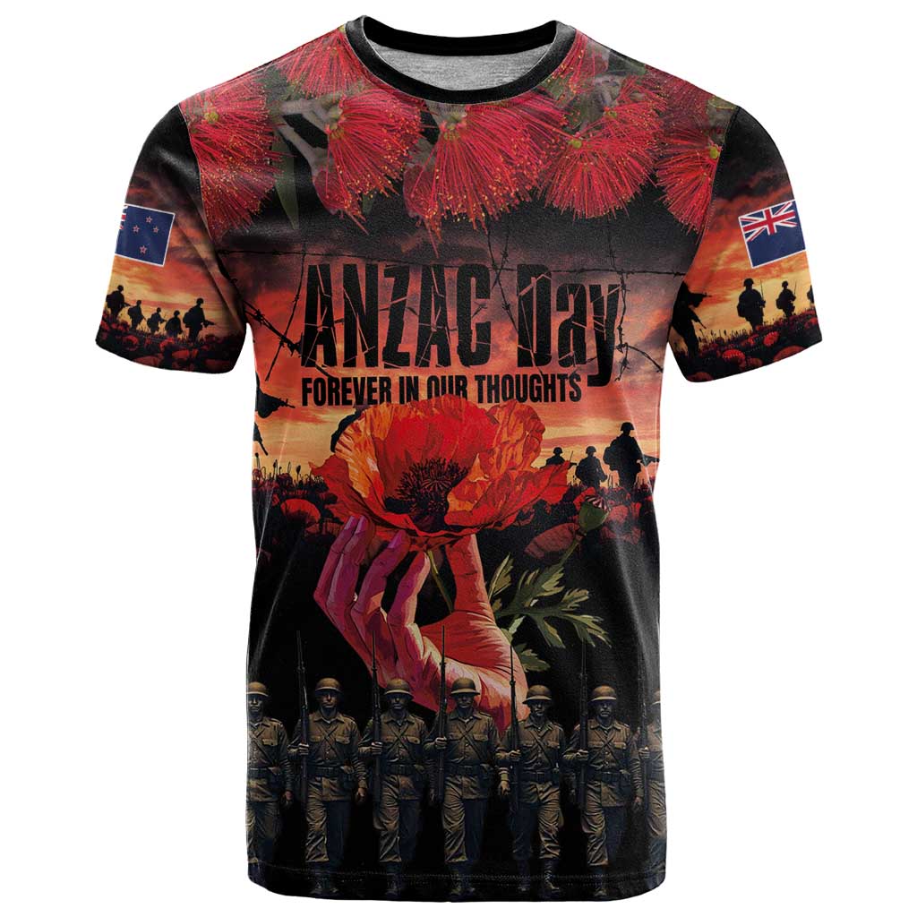 New Zealand ANZAC Day T Shirt Forever in My Thoughts