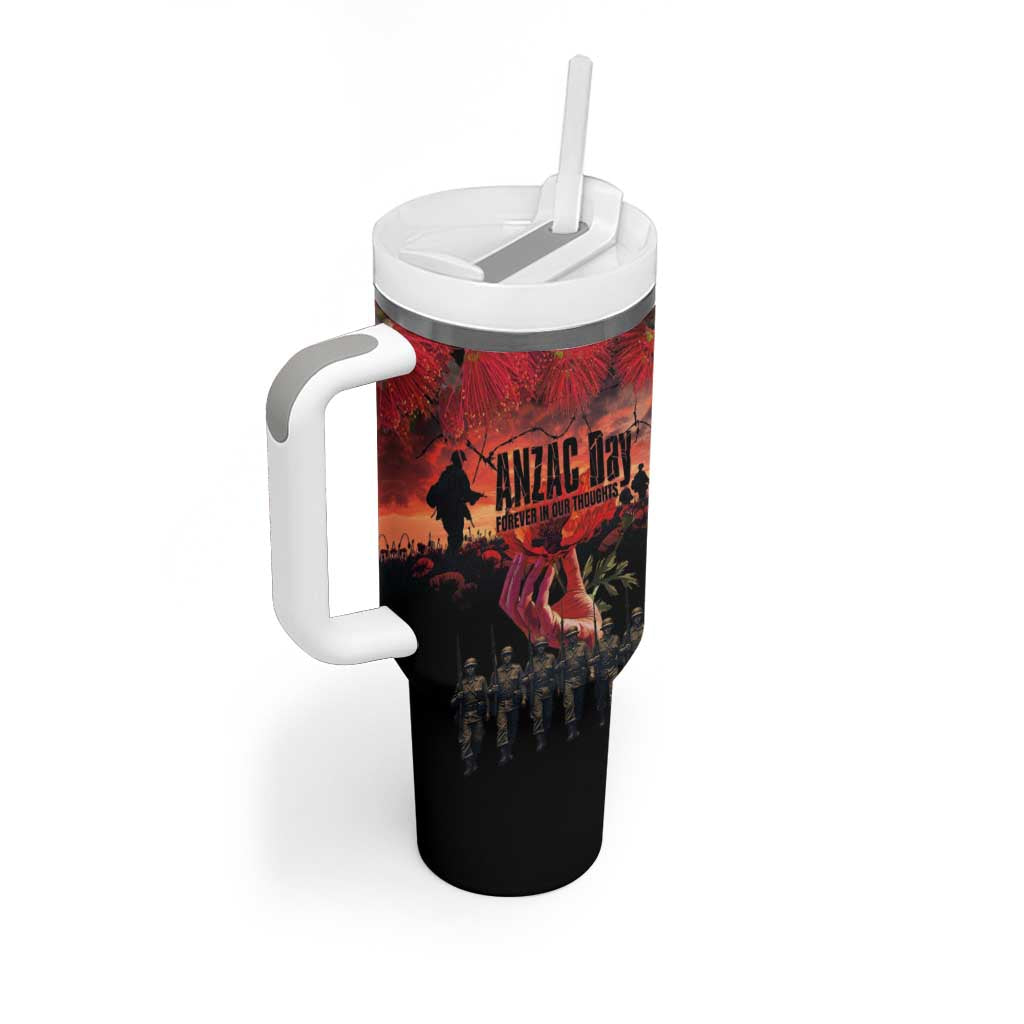 New Zealand ANZAC Day Tumbler With Handle Forever in My Thoughts LT03 - Polynesian Pride