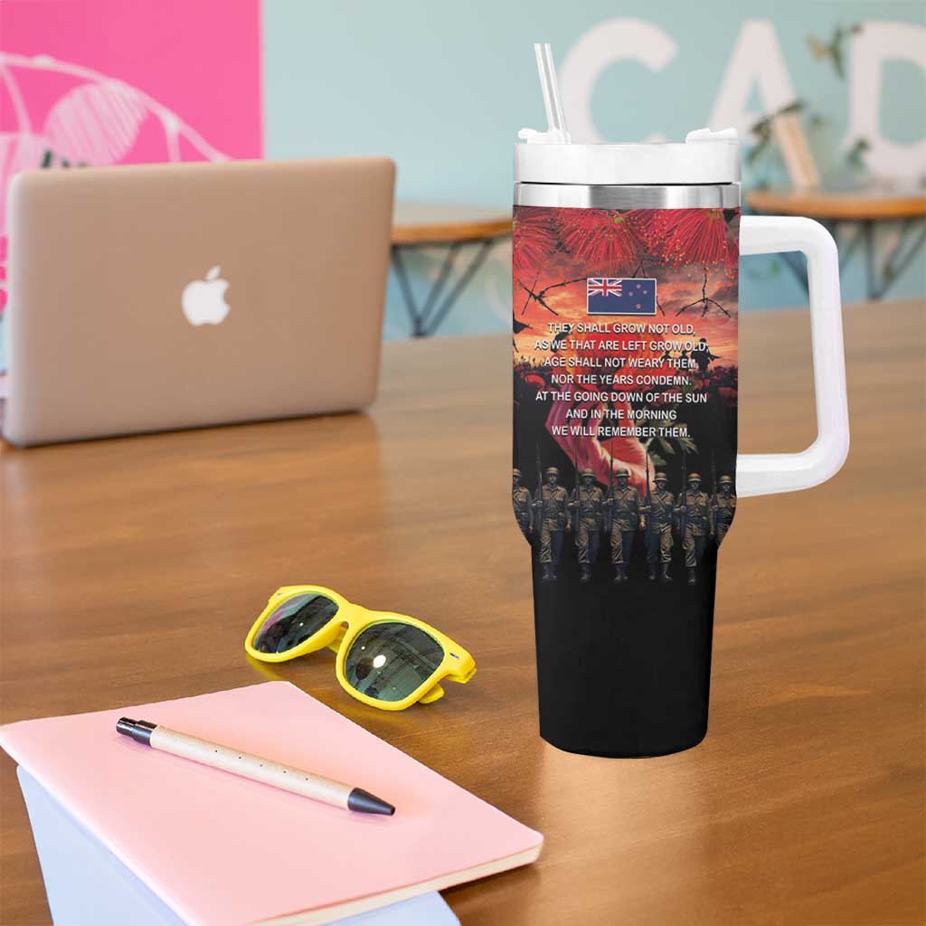 New Zealand ANZAC Day Tumbler With Handle Forever in My Thoughts LT03 - Polynesian Pride