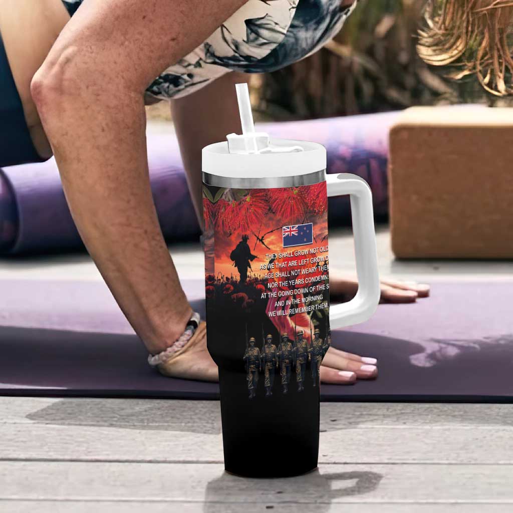 New Zealand ANZAC Day Tumbler With Handle Forever in My Thoughts LT03 - Polynesian Pride