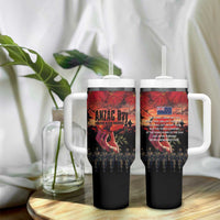 New Zealand ANZAC Day Tumbler With Handle Forever in My Thoughts LT03 - Polynesian Pride