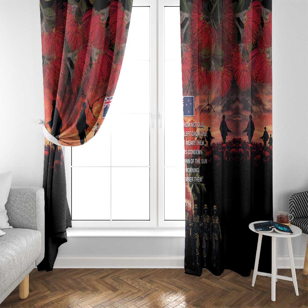 New Zealand ANZAC Day Window Curtain Forever in My Thoughts LT03 - Polynesian Pride