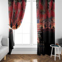 New Zealand ANZAC Day Window Curtain Forever in My Thoughts LT03 - Polynesian Pride