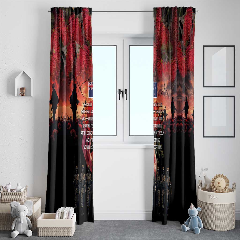 New Zealand ANZAC Day Window Curtain Forever in My Thoughts LT03 - Polynesian Pride