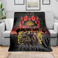 Australia ANZAC Day Blanket Kangaroo and Koala Soldier - Forever in My Thoughts LT03 - Polynesian Pride