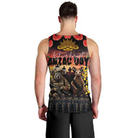 Australia ANZAC Day Men Tank Top Kangaroo and Koala Soldier - Forever in My Thoughts LT03 - Polynesian Pride