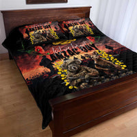 Australia ANZAC Day Quilt Bed Set Kangaroo and Koala Soldier - Forever in My Thoughts LT03 - Polynesian Pride