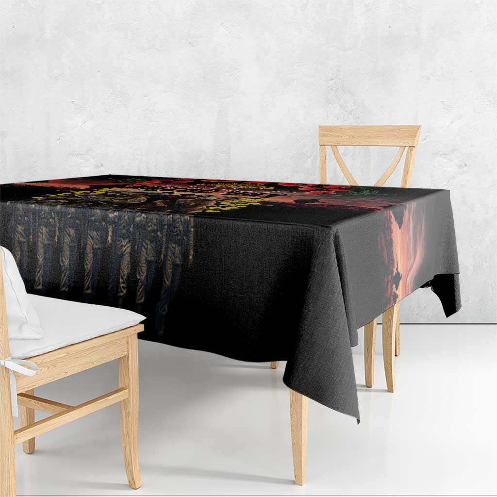 Australia ANZAC Day Tablecloth Kangaroo and Koala Soldier - Forever in My Thoughts LT03 - Polynesian Pride
