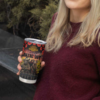 Australia ANZAC Day Tumbler Cup Kangaroo and Koala Soldier Forever in My Thoughts LT03 - Polynesian Pride
