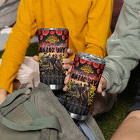Australia ANZAC Day Tumbler Cup Kangaroo and Koala Soldier Forever in My Thoughts LT03 - Polynesian Pride