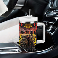 Australia ANZAC Day Tumbler With Handle Kangaroo and Koala Soldier Forever in My Thoughts LT03 - Polynesian Pride