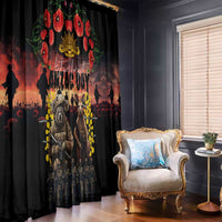 Australia ANZAC Day Window Curtain Kangaroo and Koala Soldier - Forever in My Thoughts LT03 - Polynesian Pride