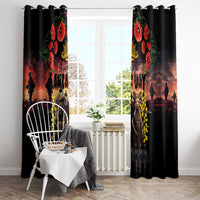 Australia ANZAC Day Window Curtain Kangaroo and Koala Soldier - Forever in My Thoughts LT03 - Polynesian Pride