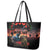 New Zealand ANZAC Day Leather Tote Bag Tui Bird and Kiwi Bird Soldier - Forever in My Thoughts