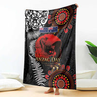Australia and New Zealand ANZAC Day Blanket Aboriginal and Maori Art Pattern - Gallipoli Lest We Forget LT03 - Polynesian Pride