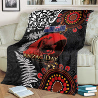 Australia and New Zealand ANZAC Day Blanket Aboriginal and Maori Art Pattern - Gallipoli Lest We Forget LT03 - Polynesian Pride