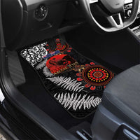 Australia and New Zealand ANZAC Day Car Mats Aboriginal and Maori Art Pattern - Gallipoli Lest We Forget LT03 - Polynesian Pride