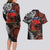 Australia and New Zealand ANZAC Day Couples Matching Long Sleeve Bodycon Dress and Hawaiian Shirt Aboriginal and Maori Art Pattern - Gallipoli Lest We Forget